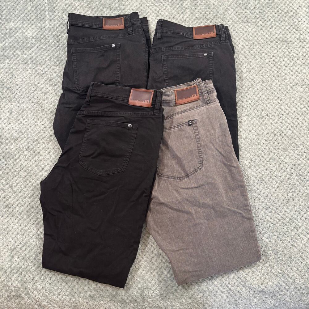 Lot of 4 Travis Mathew Men's Denim Lightweight Stretch Jeans Sz 38